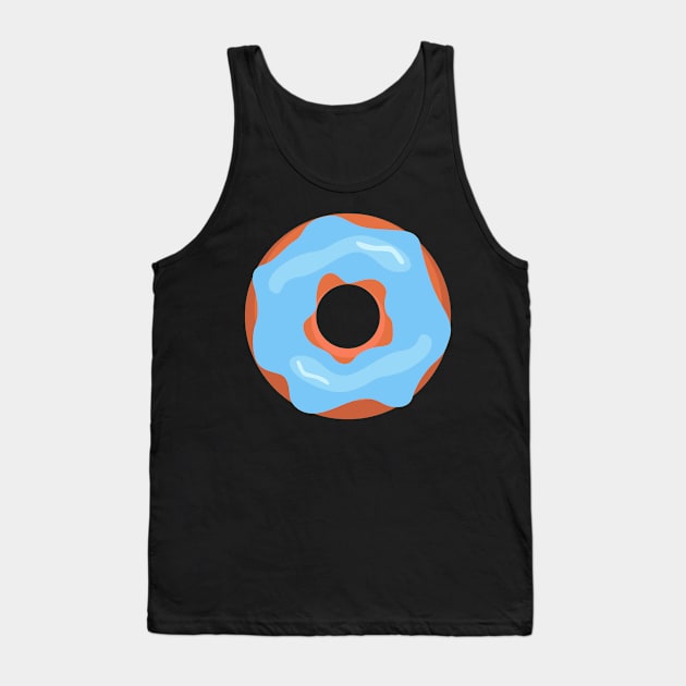 Donut with blue frosting Tank Top by MickeyEdwards